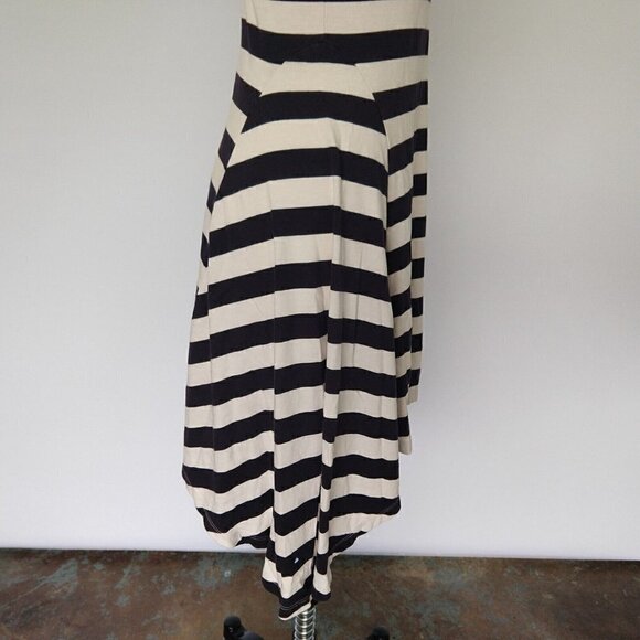 Anthropologie HWR Monogram Split Striped Dress Size XS Blue White Green VTG Rare - Picture 7 of 12